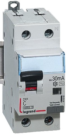 Дифференциальный автомат Legrand (410993) 1P+N C 16A 10mA AC - 1