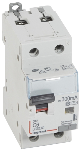Диференціальний автомат Legrand (411021) 1P+NC 6A 300mA AC - 1