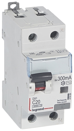 Дифференциальный выключатель Legrand (411025) 1P+N C 20A 300мA AC - 1