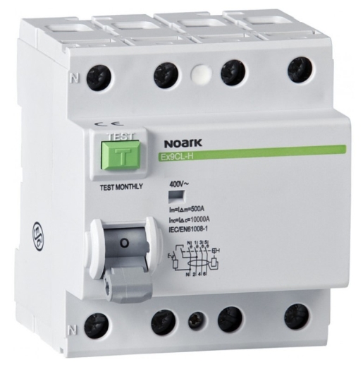 ПЗВ NOARK Ex9CL-H 10kA 4P 100A 300мA тип S+AC (100726) - 1