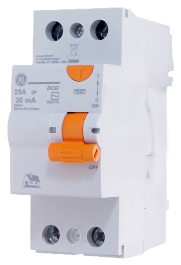 УЗО General Electric DCG225/030 1Р+N 25А/30мА, AC - 1