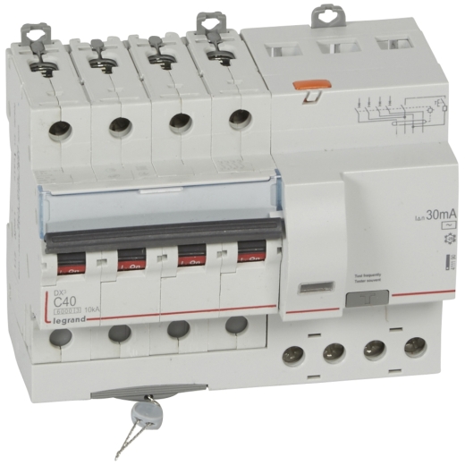 Дифавтомат Legrand (411190) 3P+N C 40A 30мA AC - 1