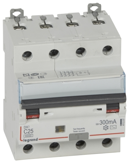 Дифавтомат Legrand (411207) 3P+N C 25A 300мA AC - 1