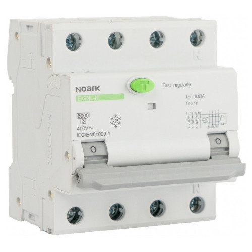 Дифавтомат NOARK Ex9NL-N 3P+N C10 A EU 6кА C 10А 300мА (111552) - 1