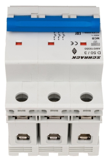 Автоматический выключатель Schrack AM019350 10кА 50А 3P х-ка D - 7