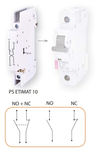 Блок-контакт ETI 002159031 PS-ETIMAT 10 (1НЗ+1НЗ) - 2
