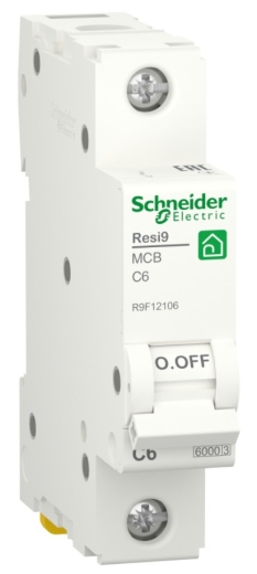 Автоматичний вимикач Schneider Electric R9F12106 Resi9 6кА 1P 6A C - 1