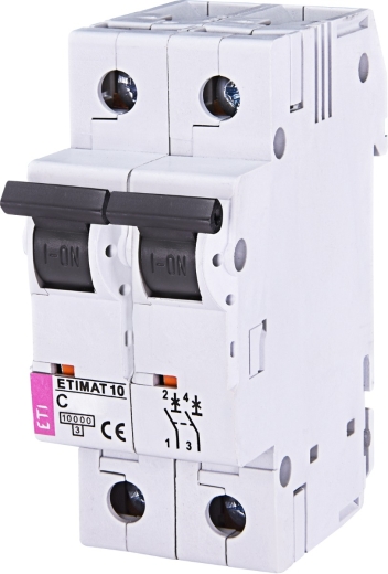 Автоматический выключатель ETI 002133722 ETIMAT 10 2p C 63А (6 kA) - 1