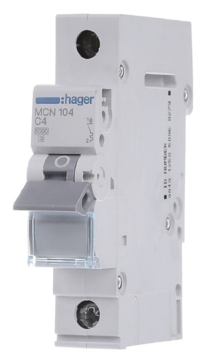 Автоматический выключатель Hager MCN104 6кА C 4A 1P - 1