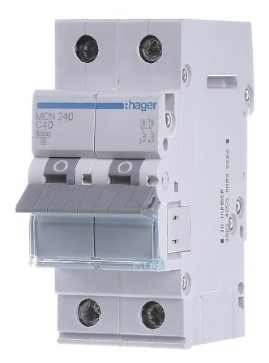 Автоматический выключатель Hager MCN240 6кА C 40A 2P - 1