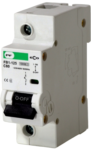 Автоматический выключатель Promfactor ECO FB1-125 1P C 80A 10кА (FB1C1080) - 1