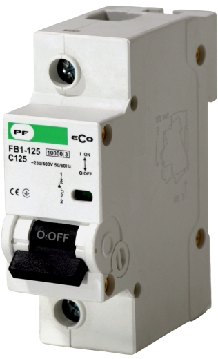 Автоматичний вимикач Promfactor ECO FB1-125 1P C 125A 10кА (FB1C1125) - 1