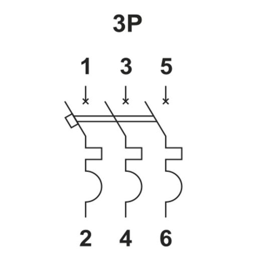 Автоматический выключатель ElectrO 60VA63C3016 ВА1-63 3P 16А 6кА C - 5