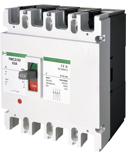 Корпусний автоматичний вимикач Promfactor FMC3/3U 4P 63A 50kA 8-12In (FMC34U0063) - 1