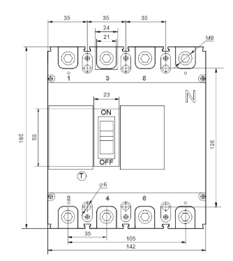 Корпусний автоматичний вимикач Promfactor FMC3/3U 4P 250A 50kA 8-12In (FMC34U0250) - 3