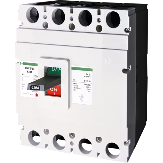 Корпусный автоматический выключатель Promfactor FMC5/3U 4P 630A 50kA 8-12In (FMC54U0630) - 1