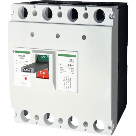 Корпусный автоматический выключатель Promfactor FMC6/3U 4P 800A 70kA 8-12In (FMC64U0800) - 1