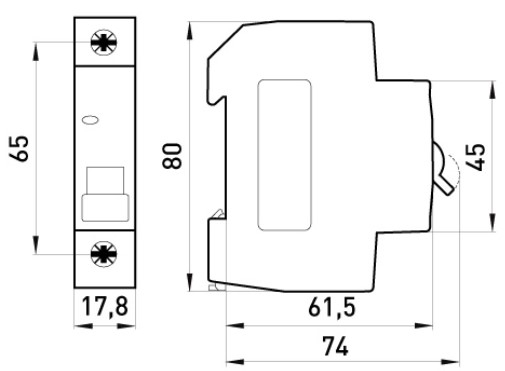 Модульный автоматический выключатель E.Next e.mcb.stand.45.1.B2 1р 2А В (s001002) - 6