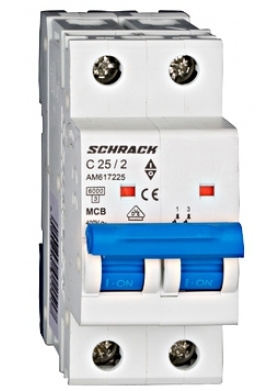 Електричний автомат 25А 2P 6кА, Schrack Technik - 1