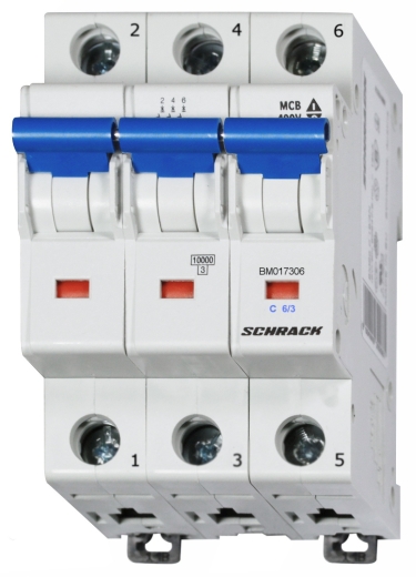 Автоматичний вимикач Schrack BM017304 10кА 4А 3P C - 1
