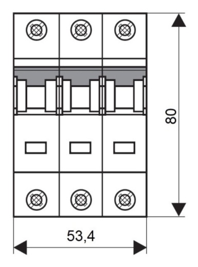 Автоматичний вимикач Schrack BM017304 10кА 4А 3P C - 4