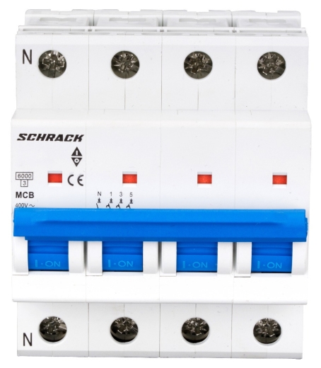 Автоматичний вимикач Schrack BM617425 6кА 25А 4P C - 1