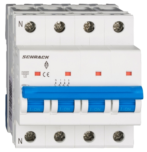 Автоматичний вимикач Schrack BM617425 6кА 25А 4P C - 3