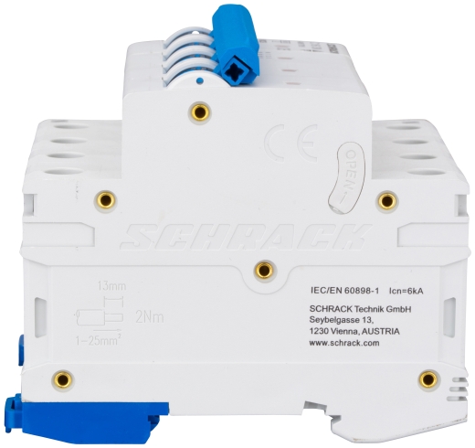 Автоматичний вимикач Schrack BM617425 6кА 25А 4P C - 5