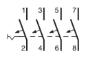 Автоматический выключатель NCN413 (4р,С,13А) Hager - 2