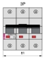 Автоматичний вимикач ETI 002155732 ETIMAT 10 3p D 100А (15 kA) - 2