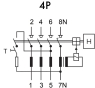 ПЗВ Schrack BC602103 6кА 25А 30мА 3P+N тип AC - 11