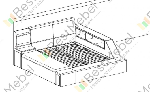 Ліжко Луксора 1 BMS - 4