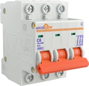 Автоматичний вимикач ECOHOME ECO 3p 6A С (ECO010030001)
