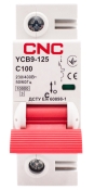 Автоматичний вимикач CNC YCB9-125 1Р 100А 10kA C