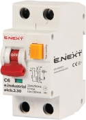 Дифавтомат E.Next e.industrial.elcb.2.C06.30, 1Р+N, 06А, C, 30мА