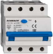 АВДС Schrack AK667840 6кА 40А 30мА 3P+N х-ка C Тип A