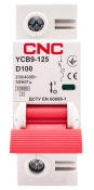 Автоматичний вимикач CNC YCB9-125 1Р 100А 10kA D
