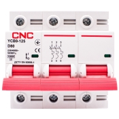 Автоматичний вимикач CNC YCB9-125 3Р 80А 10kA D
