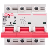 Автоматический выключатель CNC YCB9-125 3Р 125А 10kA C